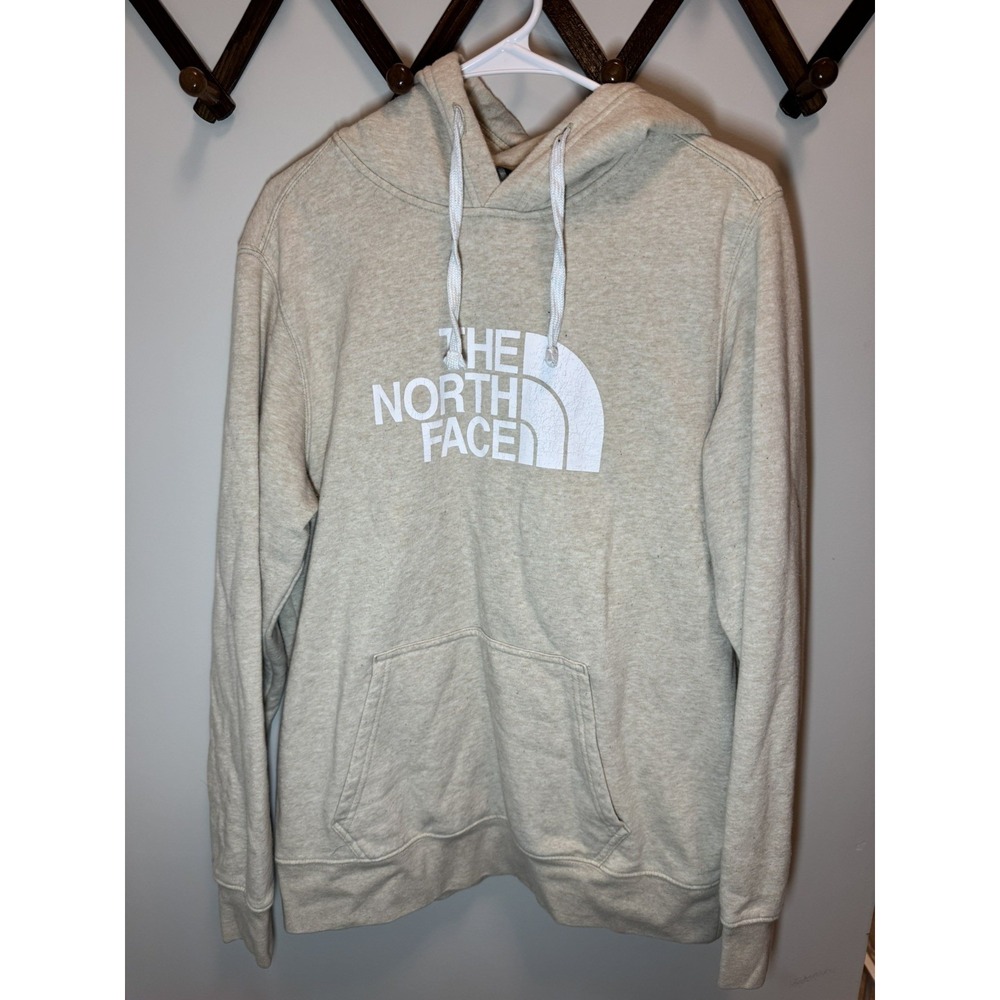 The‎ North Face Men's Half Dome Pullover Hoodie Tan Super Soft  men's Medium